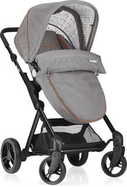 Brevi 8011250766778 Traditional stroller 1место(а) Серый детская коляска