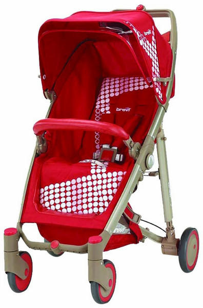 Brevi Crystal Paseggino 233 Traditional stroller 1место(а) Красный