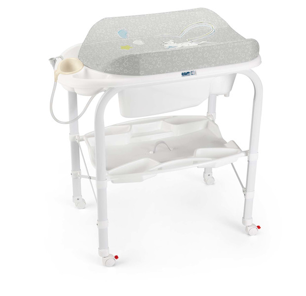 Cam Cambio Plastic Grey,White changing table