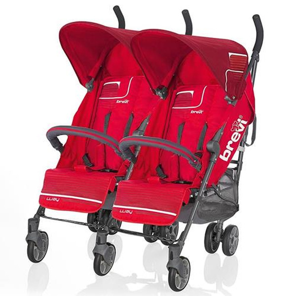 Brevi Marathon Twin Side-by-side stroller 2Sitz(e) Schwarz, Blau, Grau