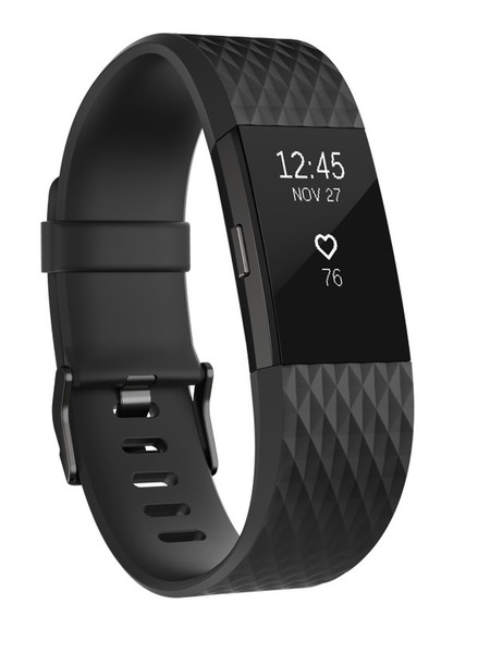 Fitbit Charge 2 Wristband activity tracker OLED Беспроводной Антрацитовый, Черный