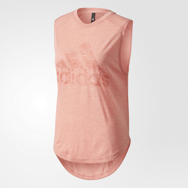 Adidas BQ9526 XL T-shirt XL Sleeveless Crew neck Pink women's shirt/top