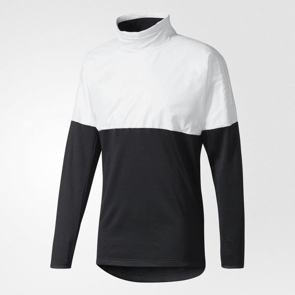 Adidas CE8165 L Base layer shirt L Langärmlig Rollkragenpullover Schwarz, Weiß Männer Shirt/Oberteil