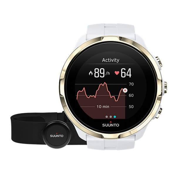 Suunto SS023403000 Сенсорный экран Bluetooth Золотой, Белый спортивный наручный органайзер