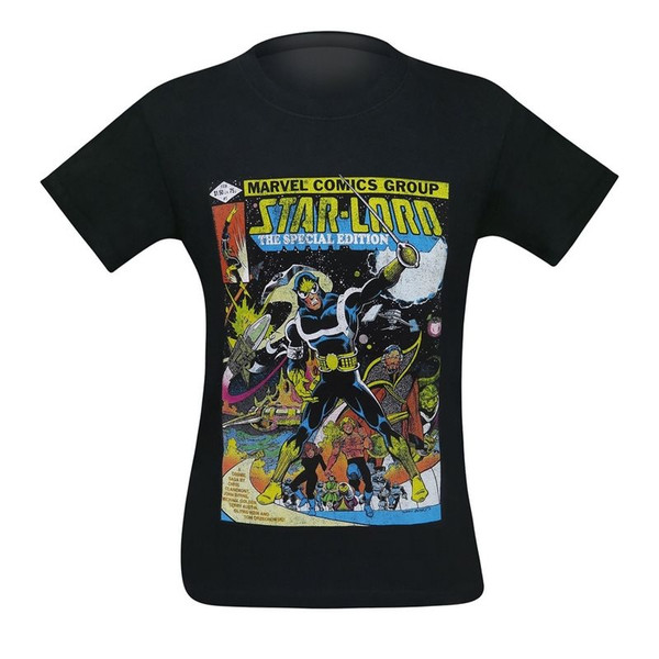 SuperHeroStuff Star-Lord Comic Cover Men's T-Shirt