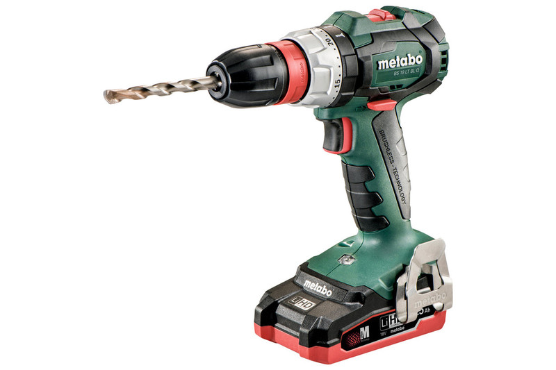 Metabo BS 18 LT BL Q Черный, Зеленый, Красный Дрель с рукояткой пистолетного типа LiHD 3.5А·ч 1600г