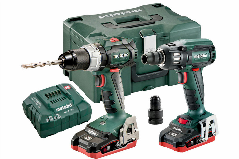 Metabo Combo Set 2.1.9 18 V BL LiHD Черный, Зеленый Дрель с рукояткой пистолетного типа Литий-ионная (Li-Ion) 3.1А·ч