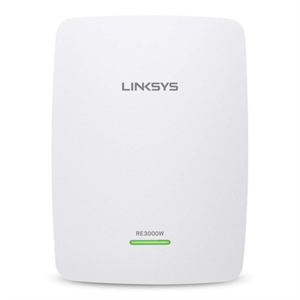 Linksys RE3000W Network transmitter White 10,100Mbit/s