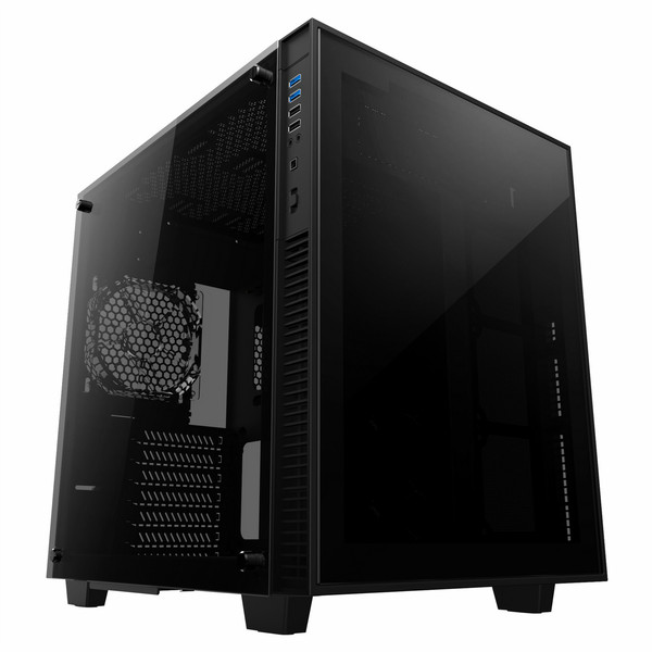 anidees AI CRYSTAL CUBE LITE Midi-Tower Black computer case