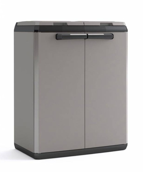 ABM Italia SpA 9736000 0444 Отдельно стоящая подставка для мусорных пакетов Вне помещения Черный, Серый