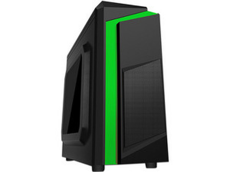 K-mex CM-3Z22 Tower 450W Black,Green computer case