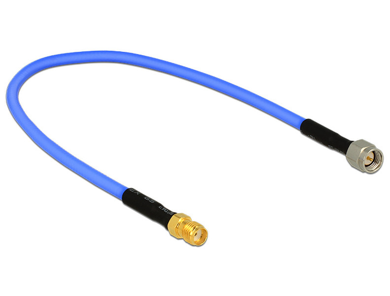 DeLOCK 59542 0.3м SMA SMA Синий коаксиальный кабель