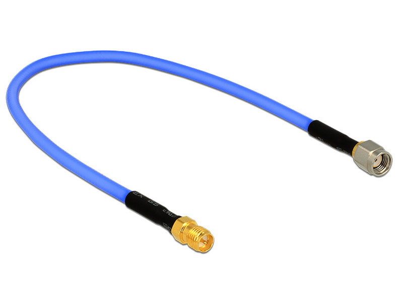 DeLOCK 59543 0.3m RP-SMA RP-SMA Blue coaxial cable