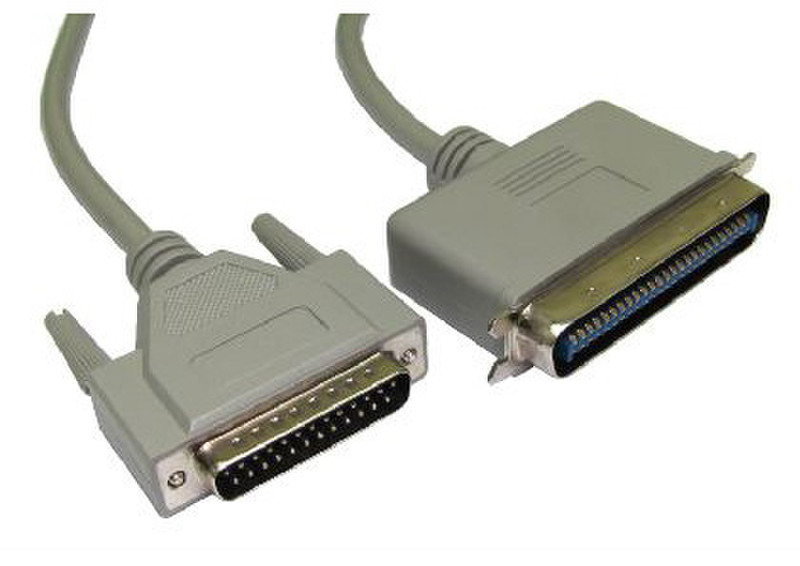 Cables Direct SS-002 Внешний 2м Centronics C50 DB25 Белый SCSI кабель