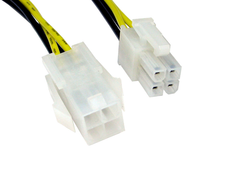 Cables Direct RB-530 0.28м Черный, Желтый кабель питания