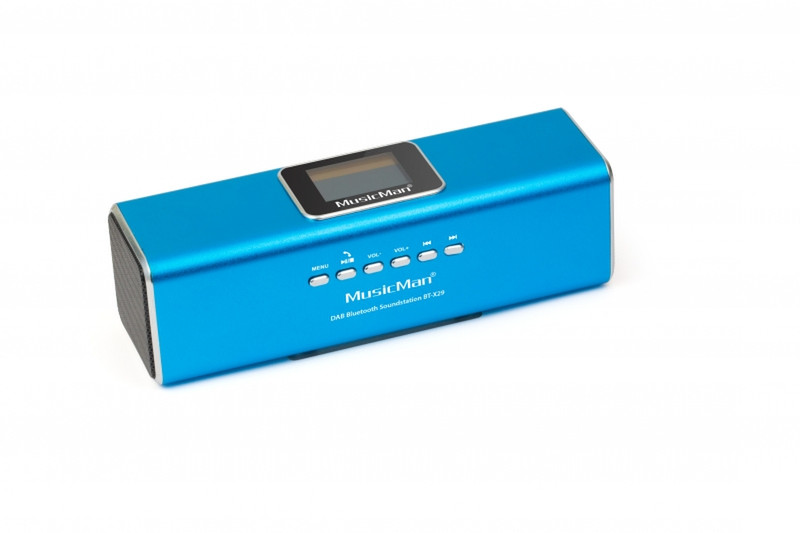 Technaxx MusicMan BT-X29 Mono portable speaker 6W Rechteck Blau