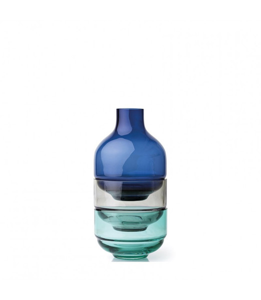 LEONARDO Fusione Other Glass Blue,Green,Grey vase
