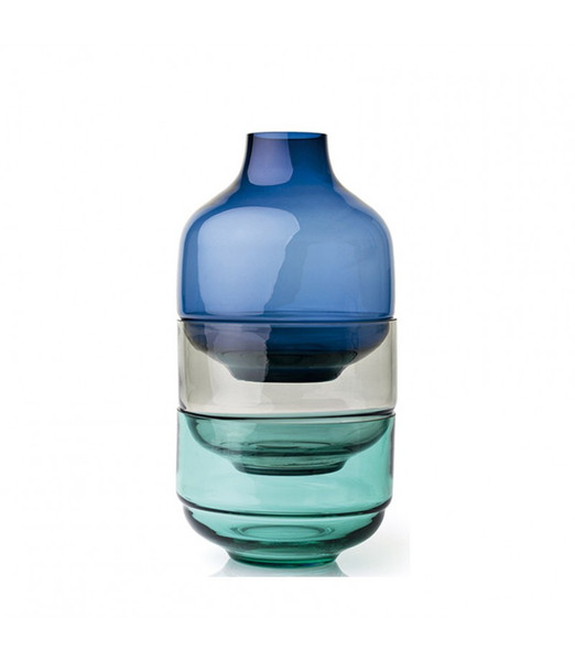 LEONARDO Fusione andere Glas Blau, Grün, Grau Vase