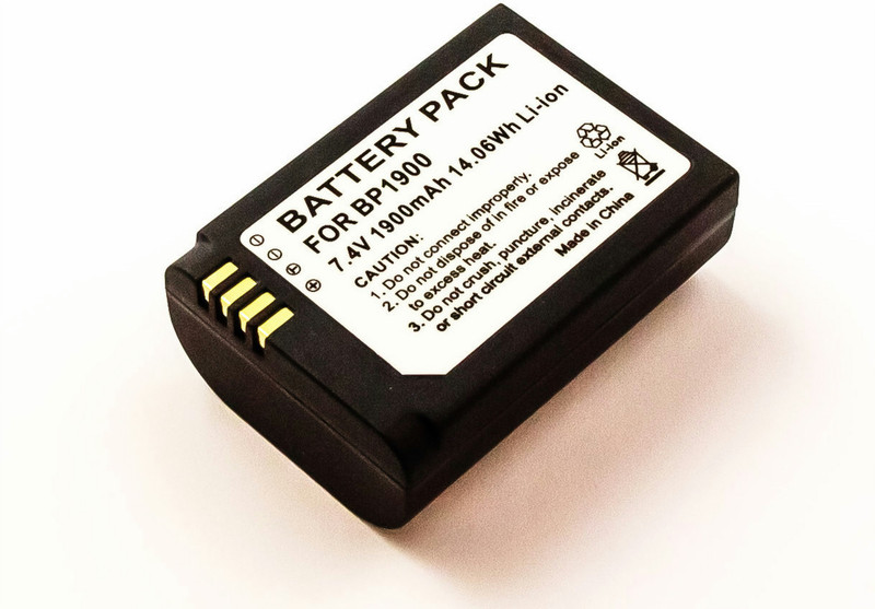 MicroBattery MBDIGCAM0018 Литий-ионная (Li-Ion) 1900мА·ч 7.4В аккумуляторная батарея