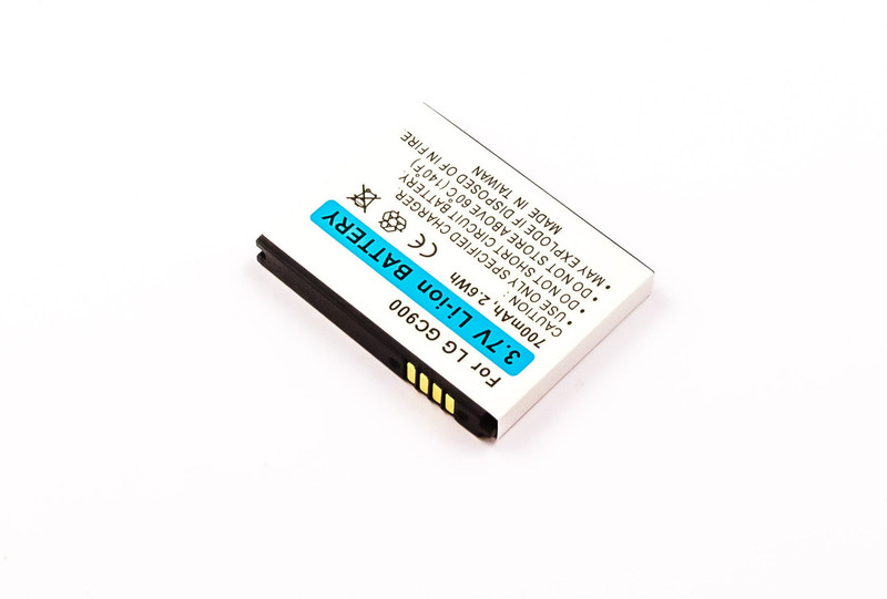 MicroBattery MBXLG-BA0006 Lithium-Ion (Li-Ion) 700mAh 3.7V rechargeable battery