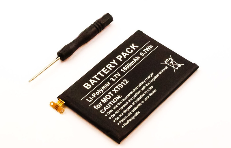 MicroBattery MBXMO-BA0004 Lithium Polymer (LiPo) 1800mAh 3.7V rechargeable battery