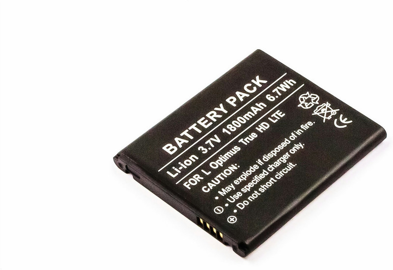 MicroBattery MBXLG-BA0036 Lithium-Ion (Li-Ion) 1800mAh 3.7V rechargeable battery