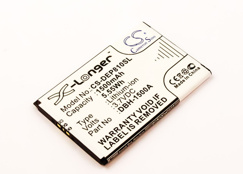 MicroBattery MBXMISC0050 Lithium-Ion (Li-Ion) 1500mAh 3.7V rechargeable battery