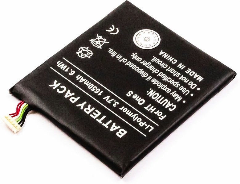 MicroBattery MBXHTC-BA0022 Литий-полимерная (LiPo) 1650мА·ч 3.7В аккумуляторная батарея