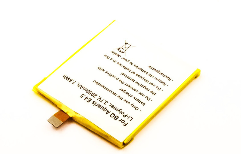 MicroBattery MBXMISC0033 Lithium Polymer (LiPo) 2050mAh 3.7V Wiederaufladbare Batterie