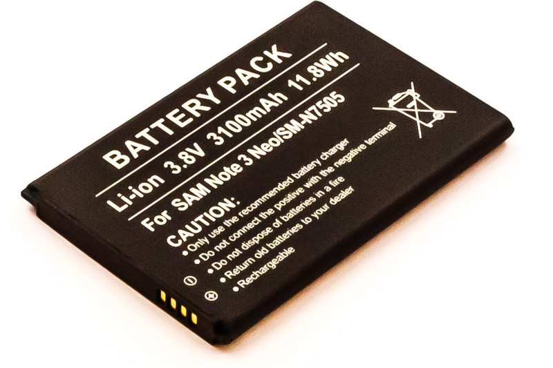 MicroBattery MBXSA-BA0046 Lithium-Ion (Li-Ion) 3100mAh 3.8V rechargeable battery