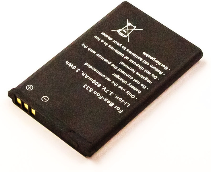 MicroBattery MBXMISC0014 Lithium-Ion (Li-Ion) 800mAh 3.7V rechargeable battery