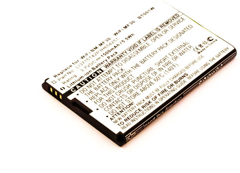 MicroBattery MBXMISC0139 Lithium-Ion (Li-Ion) 1500mAh 3.7V Wiederaufladbare Batterie