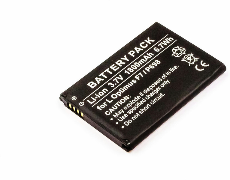 MicroBattery MBXLG-BA0007 Lithium-Ion (Li-Ion) 1800mAh 3.7V rechargeable battery