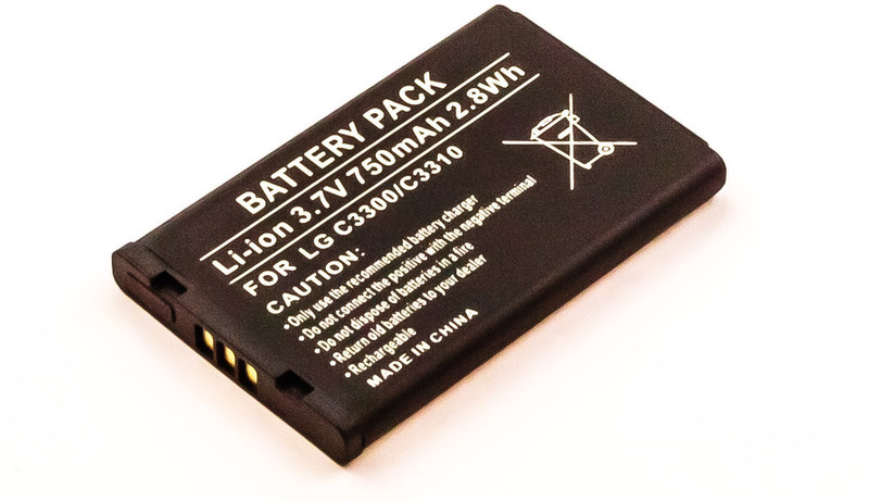 MicroBattery MBXLG-BA0008 Литий-ионная (Li-Ion) 750мА·ч 3.7В аккумуляторная батарея