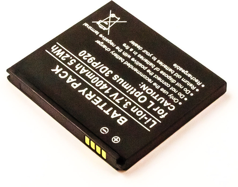 MicroBattery MBXLG-BA0010 Lithium-Ion (Li-Ion) 1400mAh 3.7V rechargeable battery