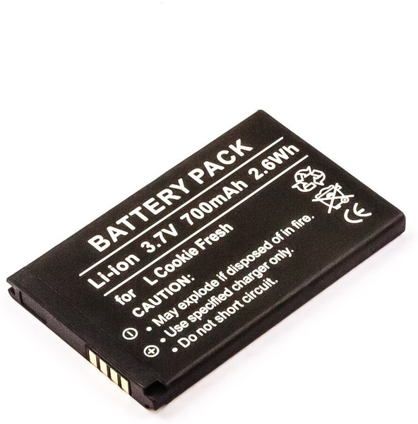 MicroBattery MBXLG-BA0013 Lithium-Ion (Li-Ion) 700mAh 3.7V rechargeable battery