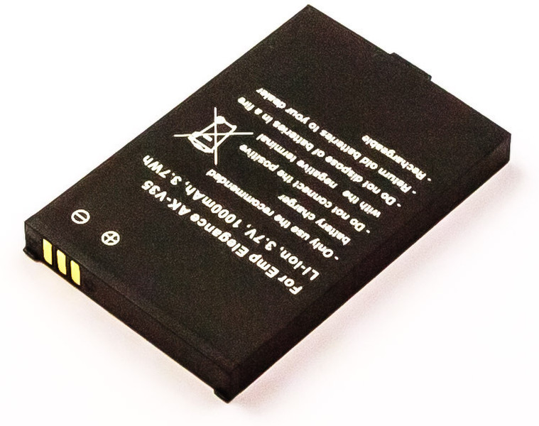 MicroBattery MBXMISC0067 Lithium-Ion (Li-Ion) 1000mAh 3.7V rechargeable battery