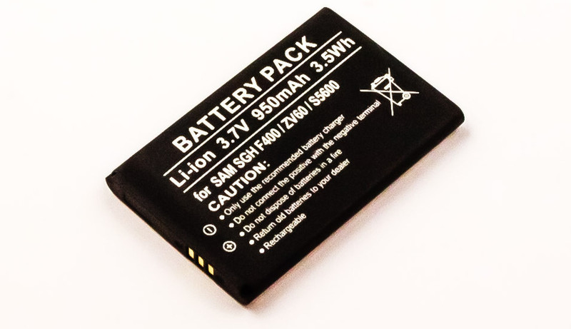 MicroBattery MBXSA-BA0011 Lithium-Ion (Li-Ion) 950mAh 3.7V rechargeable battery