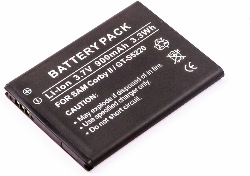 MicroBattery MBXSA-BA0015 Lithium-Ion (Li-Ion) 900mAh 3.7V rechargeable battery