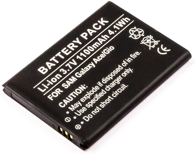 MicroBattery MBXSA-BA0016 Lithium-Ion (Li-Ion) 1100mAh 3.7V rechargeable battery