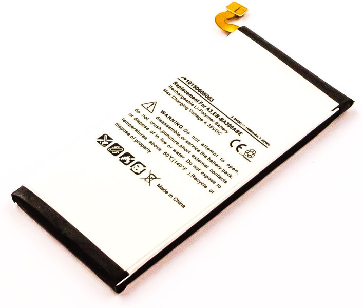 MicroBattery MBXSA-BA0018 Lithium Polymer (LiPo) 1900mAh 3.8V rechargeable battery