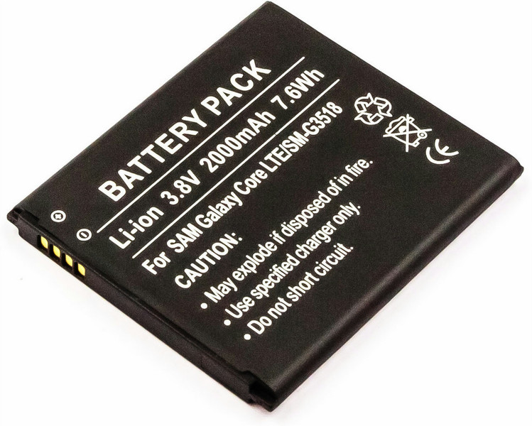 MicroBattery MBXSA-BA0032 Lithium-Ion (Li-Ion) 2000mAh 3.8V rechargeable battery