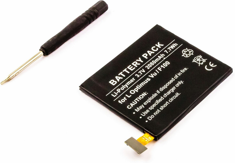 MicroBattery MBXLG-BA0025 Lithium Polymer (LiPo) 2080mAh 3.7V rechargeable battery