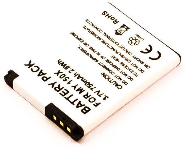 MicroBattery MBXMISC0122 Lithium-Ion (Li-Ion) 750mAh 3.7V rechargeable battery
