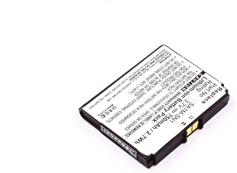 MicroBattery MBXMISC0123 Lithium-Ion (Li-Ion) 750mAh 3.7V rechargeable battery