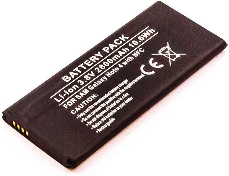 MicroBattery MBXSA-BA0052 Lithium-Ion (Li-Ion) 2800mAh 3.8V rechargeable battery