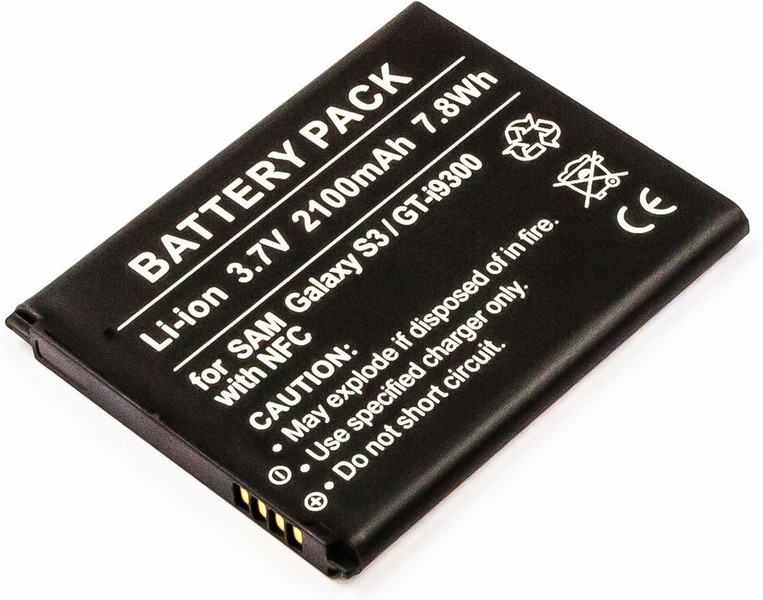 MicroBattery MBXSA-BA0065 Lithium-Ion (Li-Ion) 2100mAh 3.7V rechargeable battery