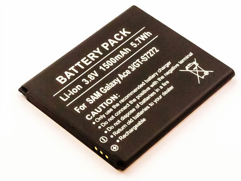 MicroBattery MBXSA-BA0026 Lithium-Ion (Li-Ion) 1500mAh 3.8V rechargeable battery