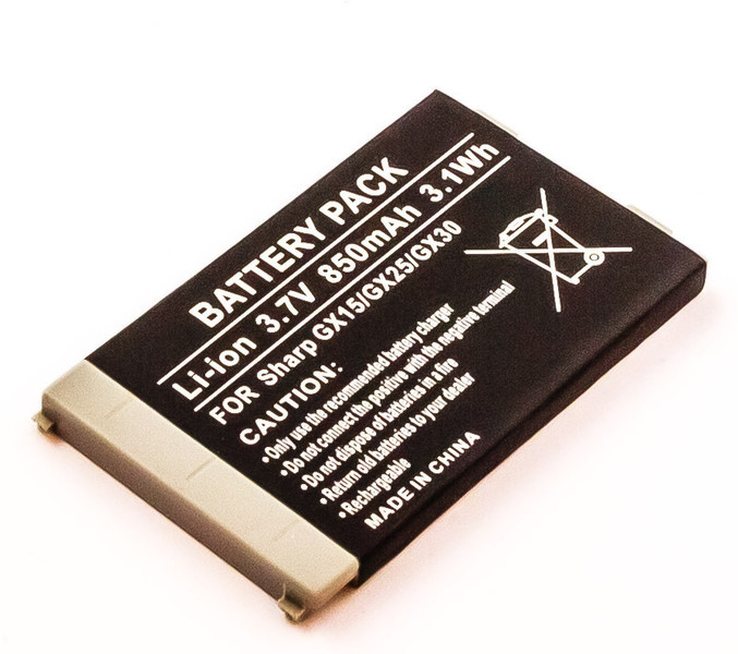 MicroBattery MBXMISC0127 Lithium-Ion (Li-Ion) 850mAh 3.7V rechargeable battery