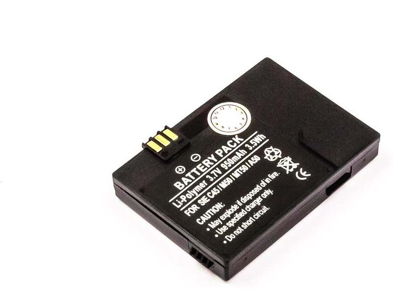MicroBattery MBXMISC0129 Lithium Polymer (LiPo) 950mAh 3.7V rechargeable battery